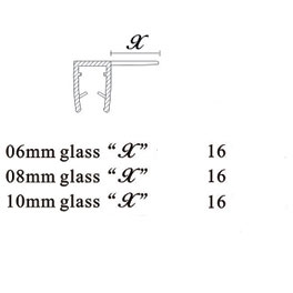 ПУ111-004-10 профиль уплотнительный для стекла 10 мм / 2.2 м