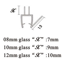 ПУ111-009В1-10 профиль уплотнительный для стекла 10 мм / 2,2 м