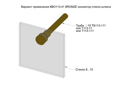 КВО113-41 Коннектор стекло-штанга