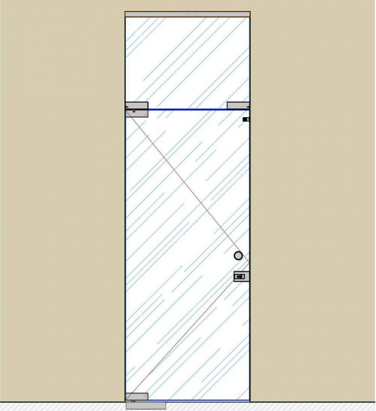 SND00-007 Комплект маятниковой двери